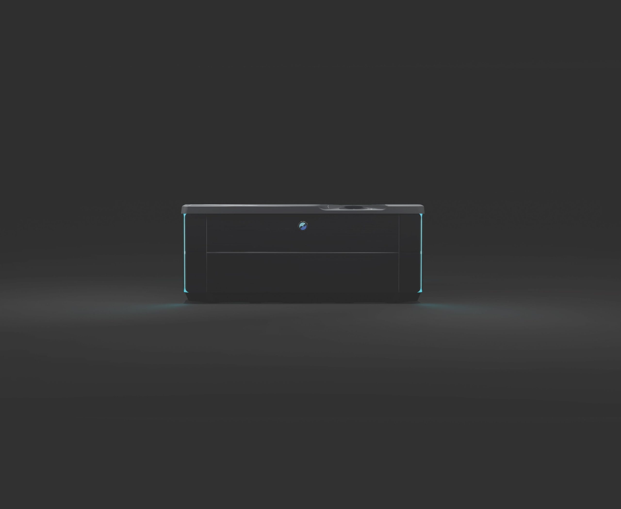 HotSpring-Highlife-2022-Vanguard-Alpinewhite-Charcoal-FrontView_Night_musta_tausta